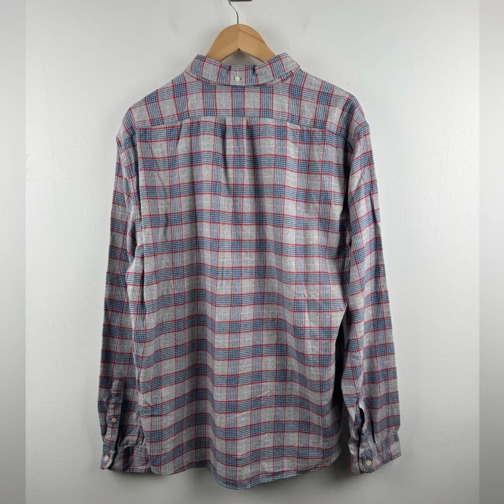 NWT J.Crew Men Plaid Button‎ Down Flannel Shirt Size XL